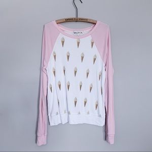 WILDFOX Ice Cream Allover Shirt